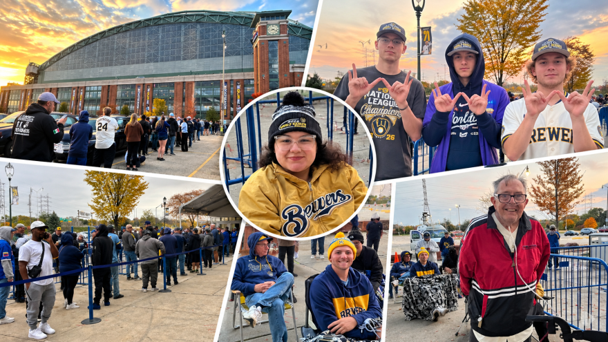 🧢'The early bird gets the merch': Brewers fans line up for World Series gear — Appleton Community news